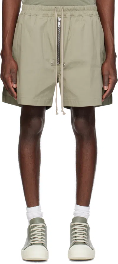 Rick Owens Green Hollywood Bela Boxers Shorts In 15 Celadon
