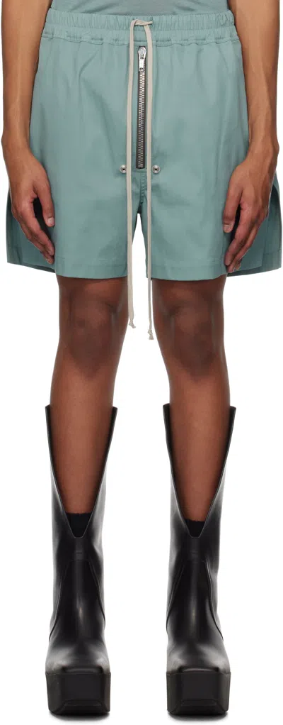 Rick Owens Green Hollywood Bela Boxers Shorts