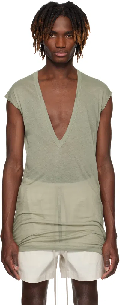 Rick Owens Green Hollywood Dylan T-shirt In 15 Celadon