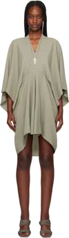 Rick Owens Half Moon Mini Dress In 15 Celadon