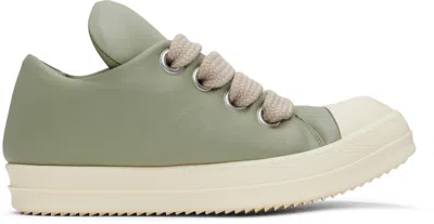 RICK OWENS GREEN HOLLYWOOD JUMBOLACE SNEAKERS