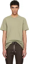 Rick Owens Green Hollywood Level T-shirt In 15 Celadon