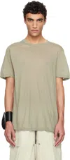 Rick Owens Green Hollywood Level T-shirt In 15 Celadon