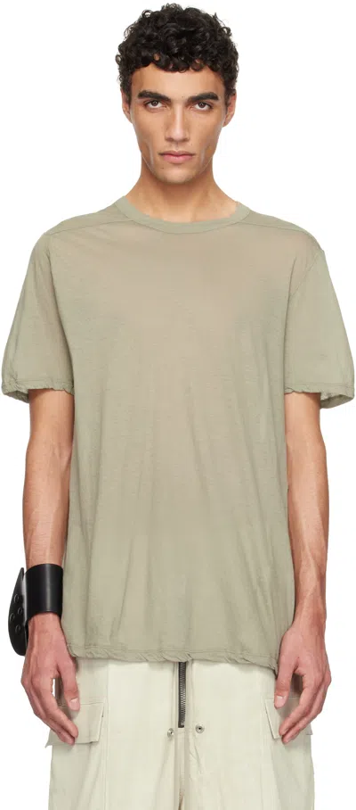 Rick Owens Green Hollywood Level T-shirt In 15 Celadon