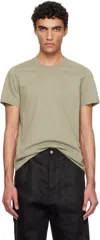 Rick Owens Green Hollywood Short Level T-shirt In 15 Celadon