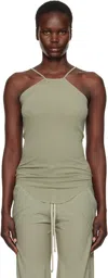 Rick Owens Green Hollywood Skorpio Tank Top In 15 Celadon
