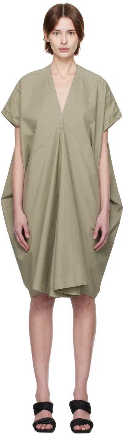 Rick Owens Green Hollywood Sl Tommykite V Minidress In 15 Celadon