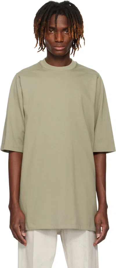 Rick Owens Green Hollywood Tommy T-shirt In 15 Celadon