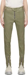 Rick Owens Green Hollywood Tyrone Belas Leather Pants In 15 Celadon