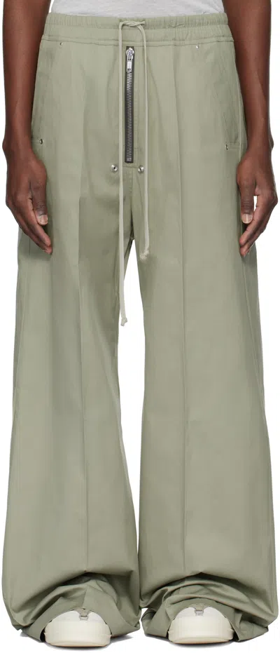 Rick Owens Green Hollywood Wide Bela Trousers In 15 Celadon