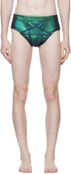 Rick Owens Penta Swimmer Swimwear In 35i Iridescent