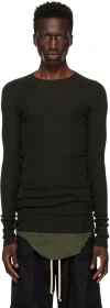Rick Owens Green Porterville Rib Sweater In 75 Forest