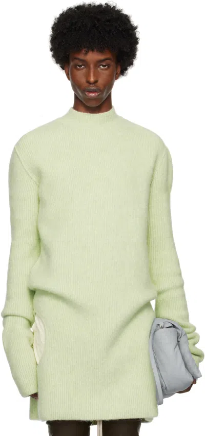 Rick Owens Green Porterville Subhuman Sweater In 25 Green