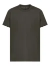 Rick Owens Green Round Neck Solid T-shirt In Green