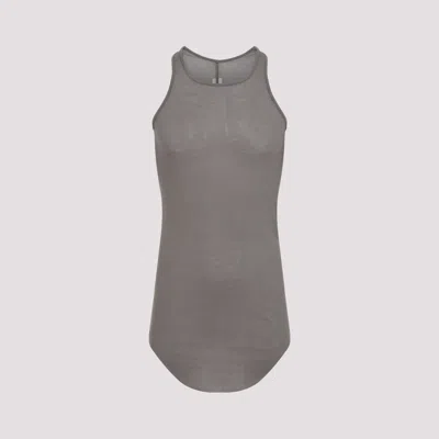 Rick Owens Grey Basic Ribbed Tank Top