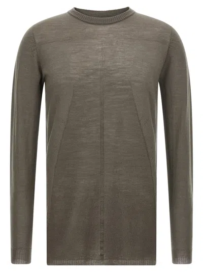 RICK OWENS GREY BIKER LEVEL SWEATER