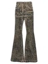 Rick Owens Grey Bolan Bootcut Jeans In Brown