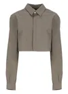Rick Owens Grey Cotton Shirt