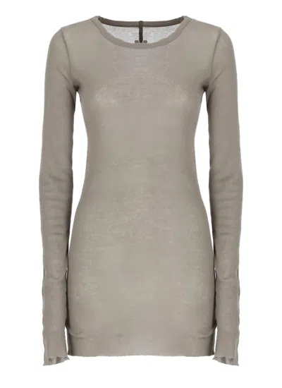 Rick Owens Grey Cotton Tshirt