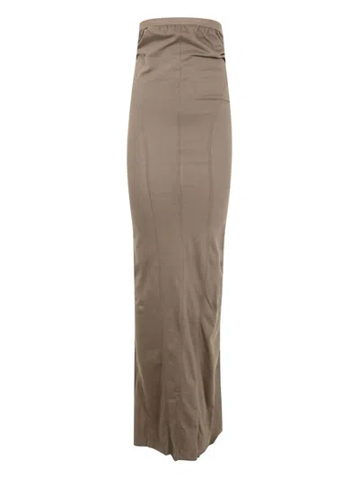 RICK OWENS GREY LIDO SKIRT