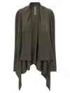 Rick Owens Grey Medium Wrap Cardigan In Gray