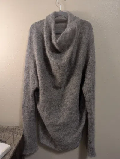 Pre-owned Rick Owens Grey Mohair Sweater In Gray