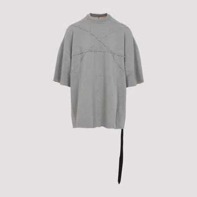 Rick Owens Grey Oversized T-shirt In Gray