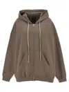 Rick Owens X Champion Hoodie Sweatshirt In Grey