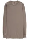 Rick Owens Level Crew Neck Long Sleeve T-shirt In Grey