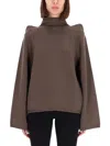 Rick Owens Grey Solid Turtle Neck Top In Grey
