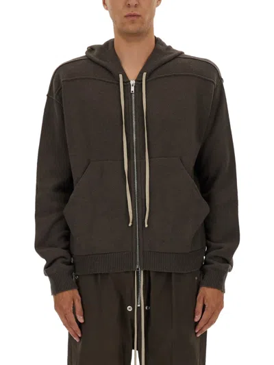Rick Owens Grey Sweatshirt In Multi