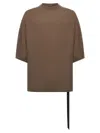 Rick Owens Grey Tommy T Cotton T-shirt In Grey
