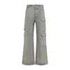 Rick Owens Drkshdw Double Cargo Jeans In Gray