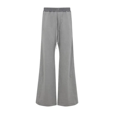 Rick Owens Grey Wide Leg Trousers In Gray