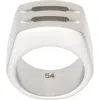 Rick Owens Grill Ring In Silver