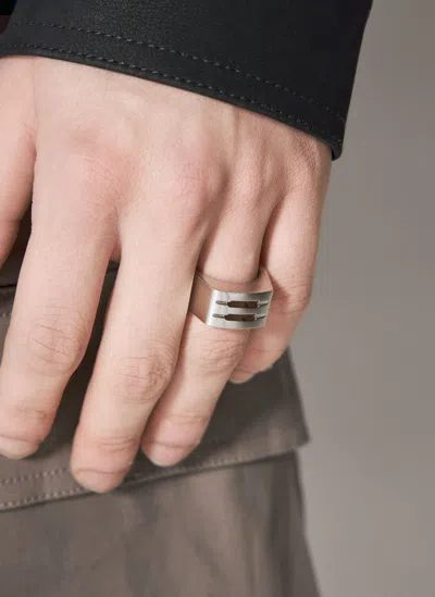Rick Owens Grill Ring In Metallic