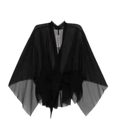 Rick Owens Half Moon Jacket In Black
