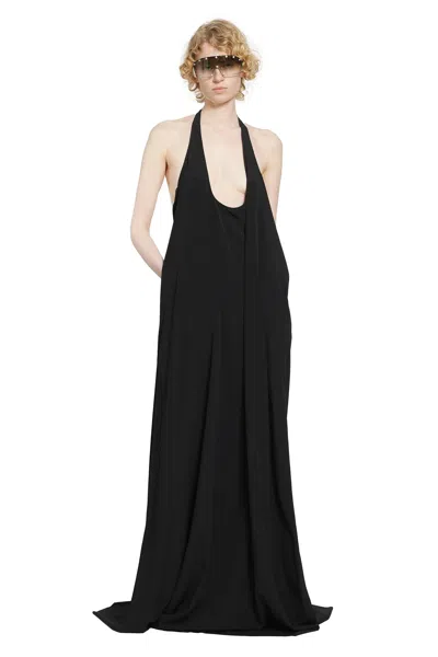 Rick Owens Haltar Gown In Black