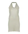 Rick Owens Halter Tank Top In White