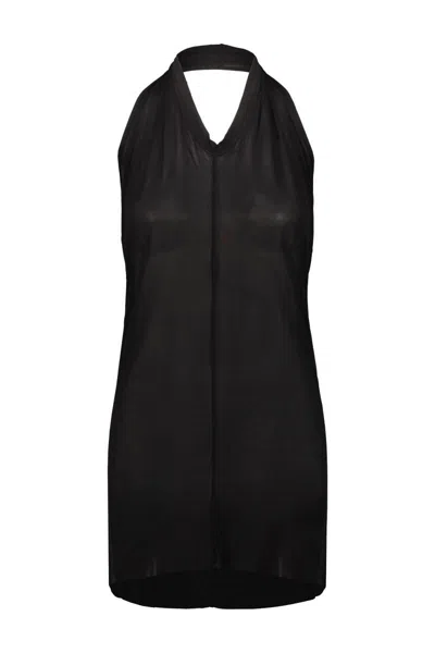 Rick Owens Halter Top In Black