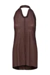 Rick Owens Halter Top In Brown
