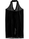 Rick Owens Neckholder-top In Schwarz