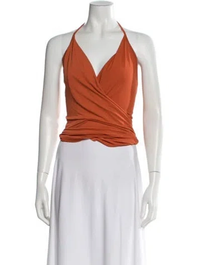 Pre-owned Rick Owens Halterneck Sleeveless Top In White