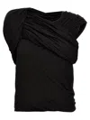 Rick Owens Harness T Draped Top In Black