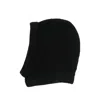Rick Owens Ribbed Balaclava In Black