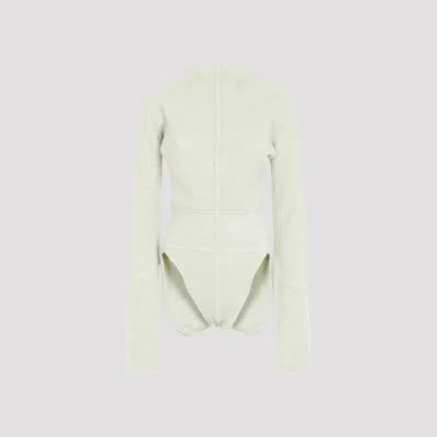 Rick Owens Headon Body Mini Bodysuit In Green