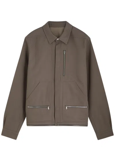 Rick Owens Headon Canvas Jacket In Black