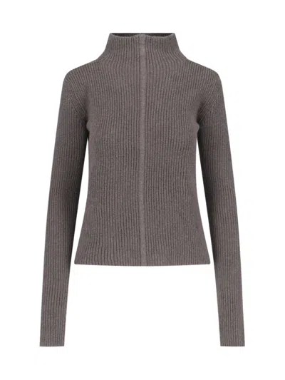 RICK OWENS RICK OWENS HEADON DBL LUPETTO SWEATER – BROWN