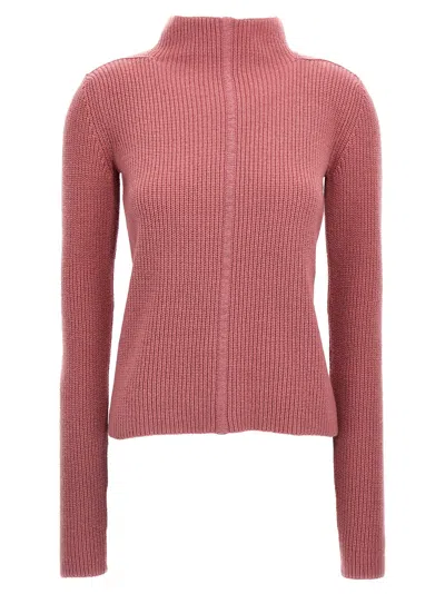 Rick Owens Pink Porterville Headon Dbl Lupetto Turtleneck
