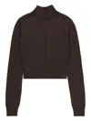 Rick Owens Headon High-neck Sweater In Brown
